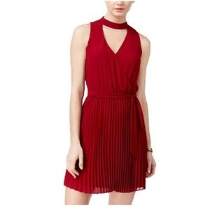 Juniors Pleated A Line Dress